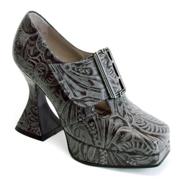 Fluevog Munsters Original - Gray Embossed - Picture 1 of 2